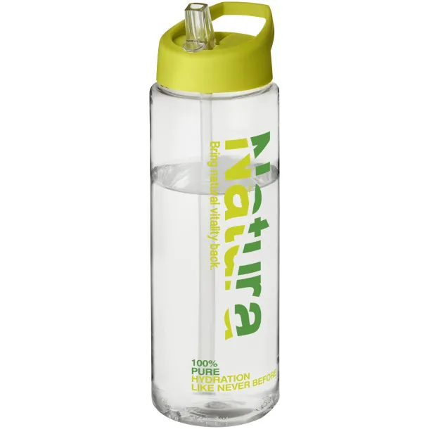 H2O Vibe 850 ml spout lid sport bottle - Unbranded White Lime