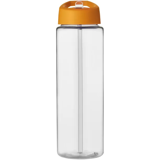 H2O Vibe 850 ml spout lid sport bottle - Unbranded White Orange