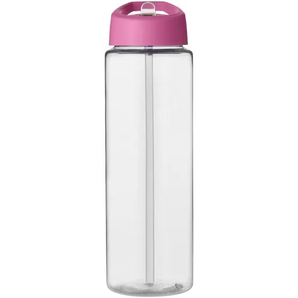 H2O Vibe 850 ml spout lid sport bottle - Unbranded White Transparent pink