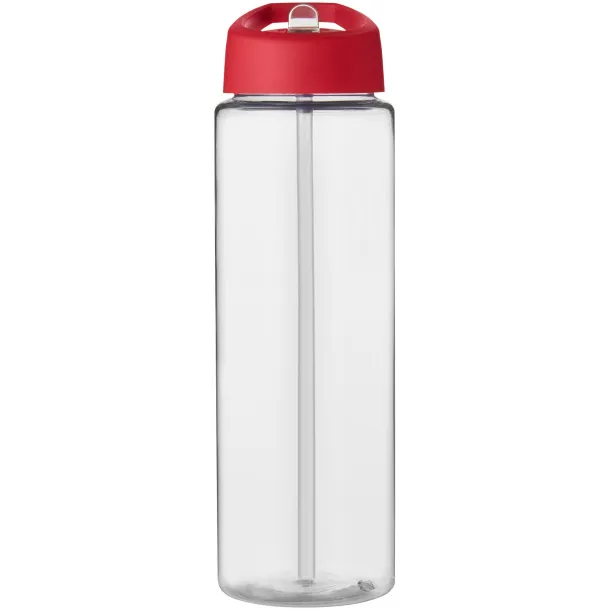 H2O Vibe 850 ml spout lid sport bottle - Unbranded White Red