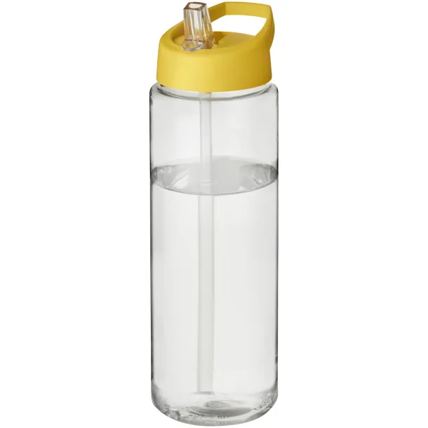 H2O Vibe 850 ml spout lid sport bottle - Unbranded White Yellow