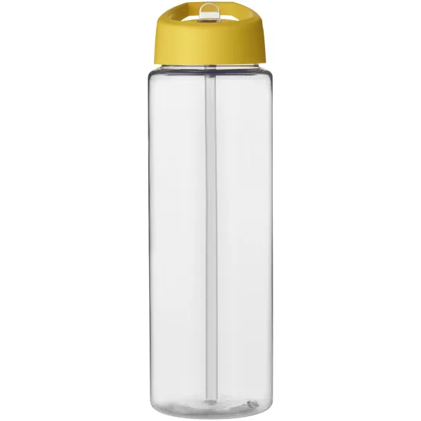 H2O Vibe 850 ml spout lid sport bottle - Unbranded White Yellow