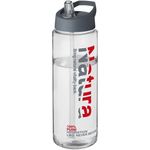 H2O Vibe 850 ml spout lid sport bottle - Unbranded White Storm grey