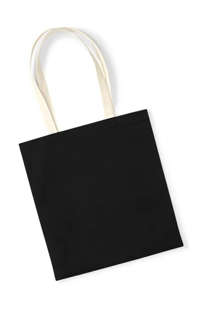  EarthAware™ Organic Bag for Life - Contrast Handle, 340 g/m² - Westford Mill Black Natural