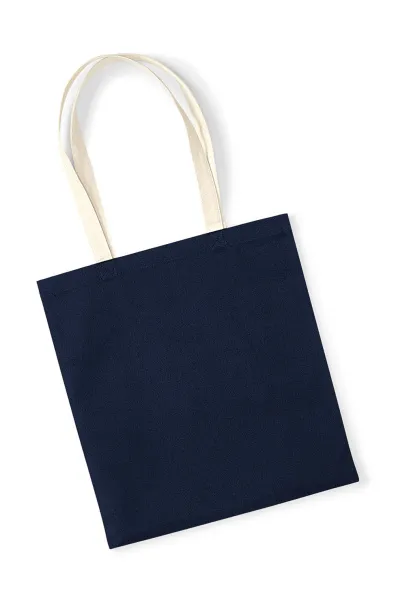  EarthAware™ Organic Bag for Life - Contrast Handle, 340 g/m² - Westford Mill French Navy Natural