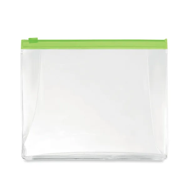 COSMOBAG Cosmetic pouch with zipper Transparent lime