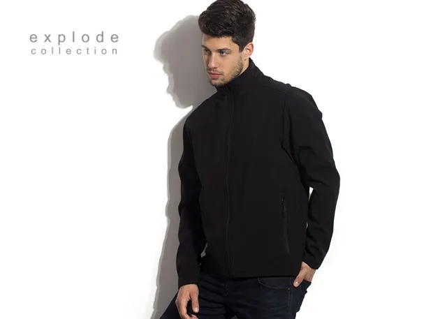 NERO men’s softshell jacket - EXPLODE Black