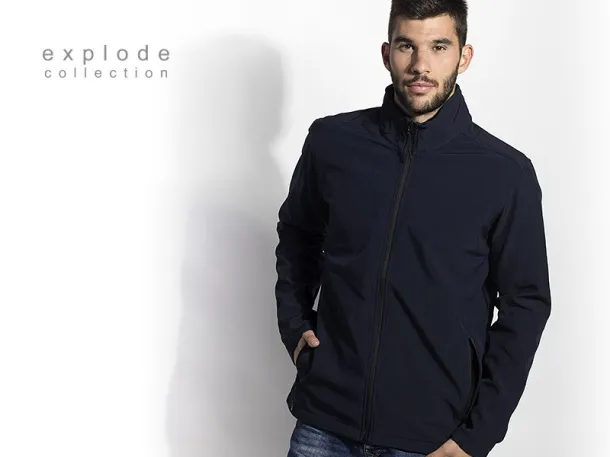 NERO men’s softshell jacket - EXPLODE Blue