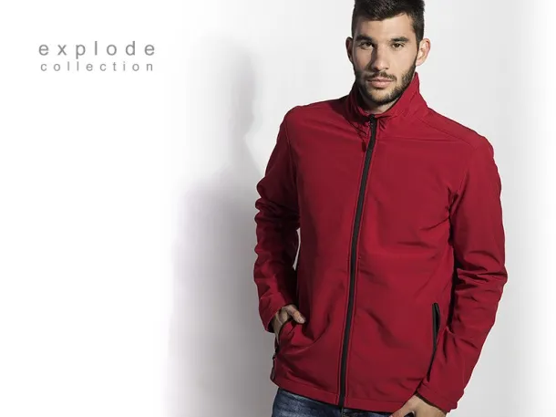 NERO men’s softshell jacket - EXPLODE Red