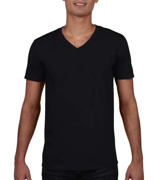  Gildan Mens Softstyle® V-Neck T-Shirt - Gildan Black