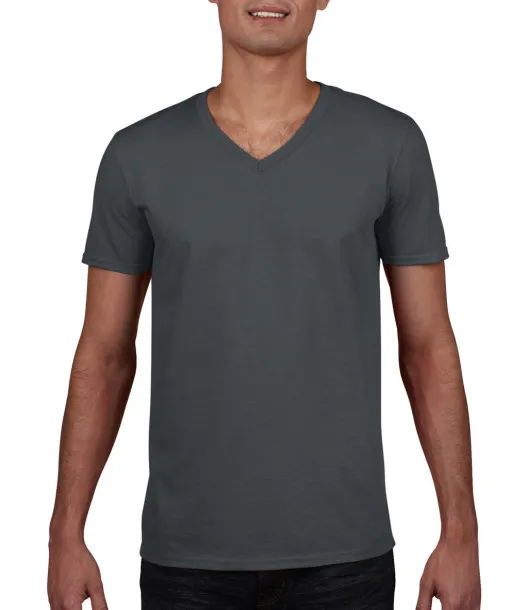  Gildan Mens Softstyle® V-Neck T-Shirt - Gildan Charcoal