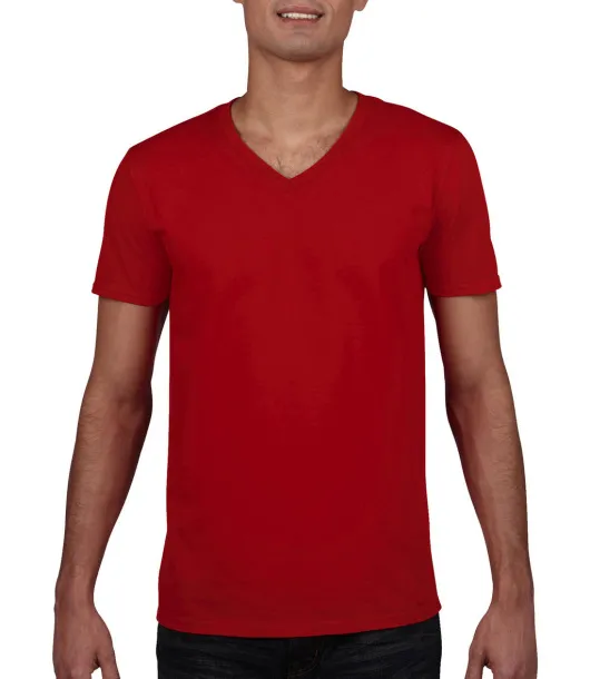  Gildan Mens Softstyle® V-Neck T-Shirt - Gildan Crvena