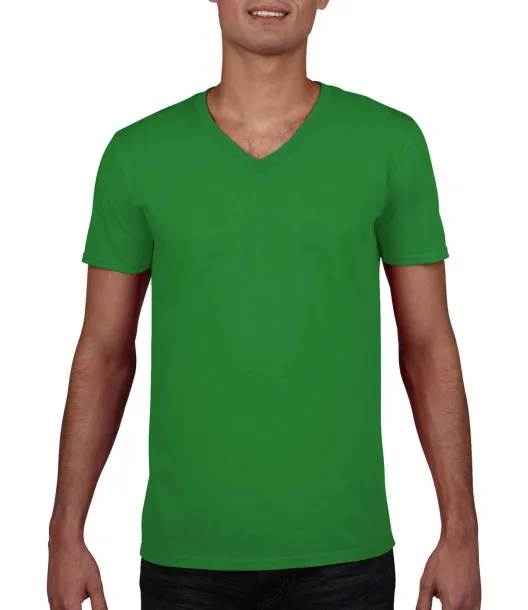  Gildan Mens Softstyle® V-Neck T-Shirt - Gildan Irish Green