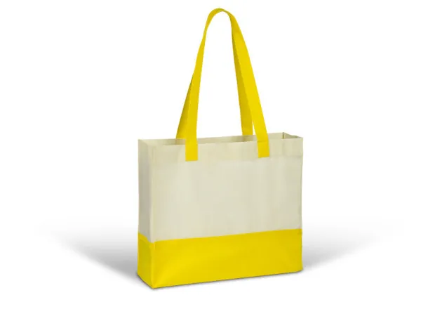 BARBARA duo color non woven shopping bag - BRUNO Yellow