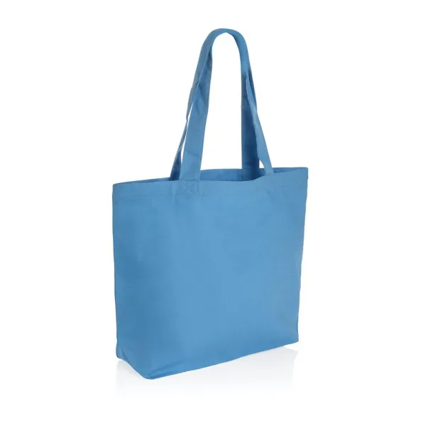  Impact AWARE™ recycled canvas shopper w/pocket 240 gsm - XD Collection blue 