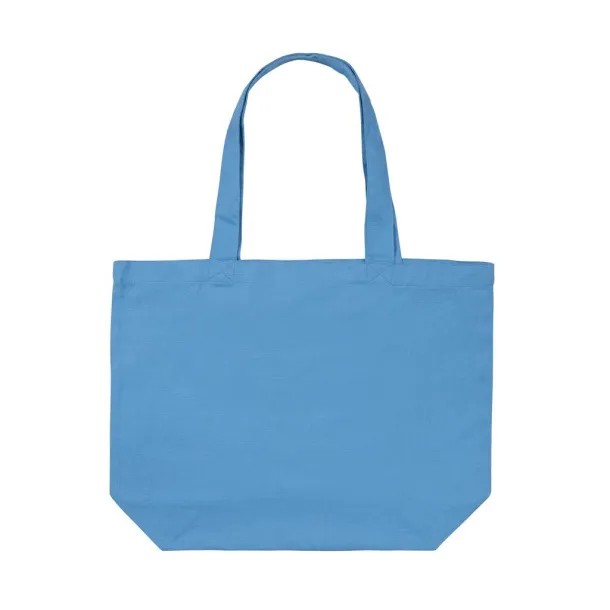  Impact AWARE™ recycled canvas shopper w/pocket 240 gsm - XD Collection blue 