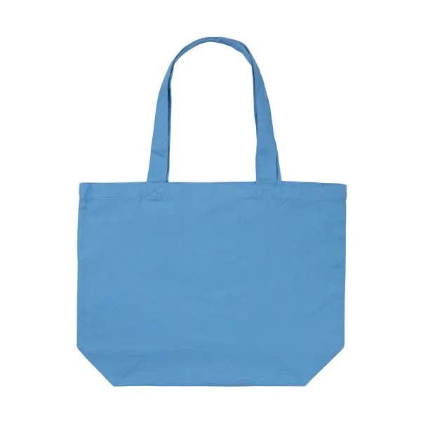  Impact AWARE™ recycled canvas shopper w/pocket 240 gsm - XD Collection tranquil blue
