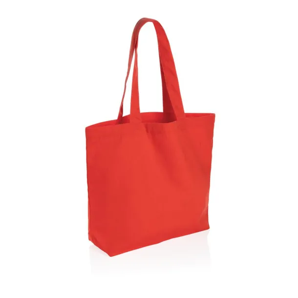  Impact AWARE™ recycled canvas shopper w/pocket 240 gsm - XD Collection Red 