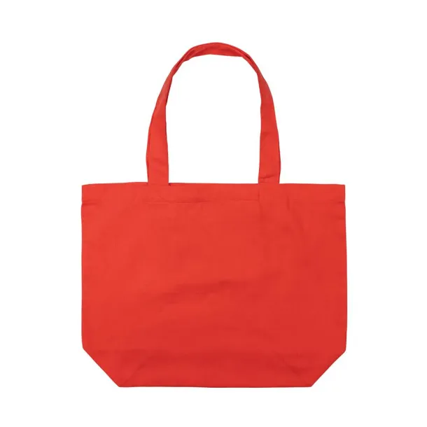  Impact AWARE™ recycled canvas shopper w/pocket 240 gsm - XD Collection Red 