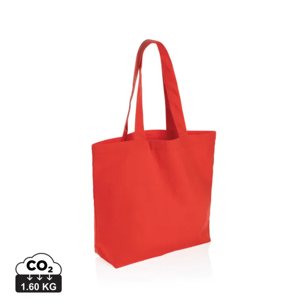  Impact AWARE™ recycled canvas shopper w/pocket 240 gsm - XD Collection luscious red 