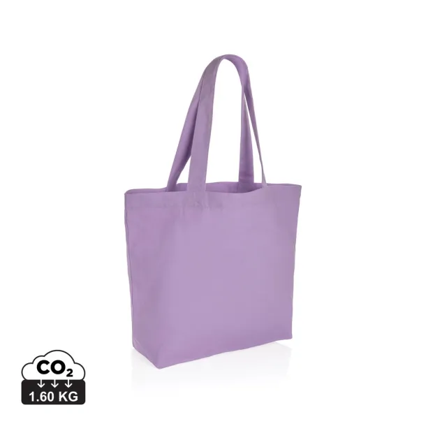  Impact AWARE™ recycled canvas shopper w/pocket 240 gsm - XD Collection Lavanda 