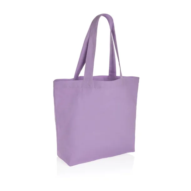  Impact AWARE™ recycled canvas shopper w/pocket 240 gsm - XD Collection purple 