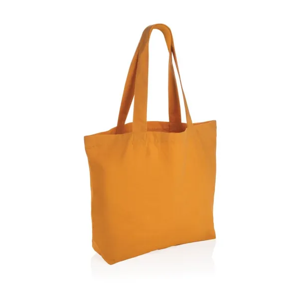  Impact AWARE™ recycled canvas shopper w/pocket 240 gsm - XD Collection Orange 