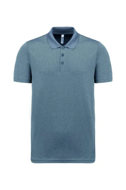  ADULT SHORT-SLEEVED MARL POLO SHIRT - Proact Fine Grey