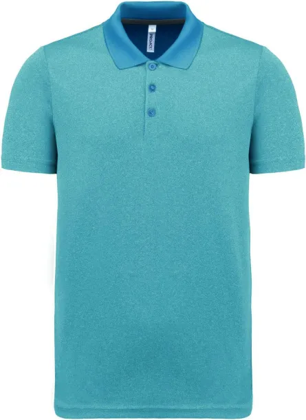  ADULT SHORT-SLEEVED MARL POLO SHIRT - Proact Steel Blue Heather