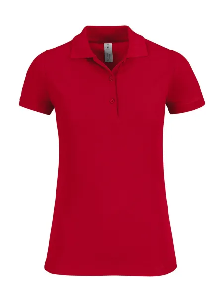  Ženska polo majica, 180 g/m² - B&C Crvena
