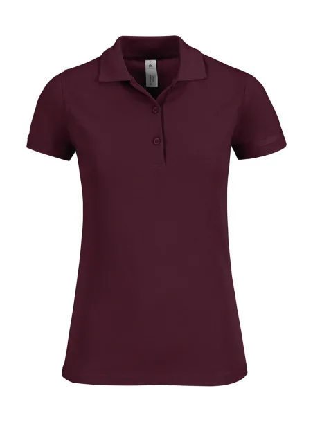  Ženska polo majica, 180 g/m² - B&C burgundac