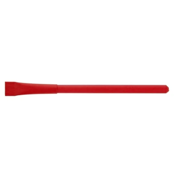  Ball pen made of rolled paper with cap red