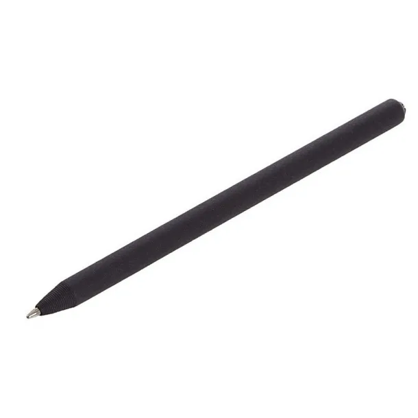  Ball pen made of rolled paper with cap Crna
