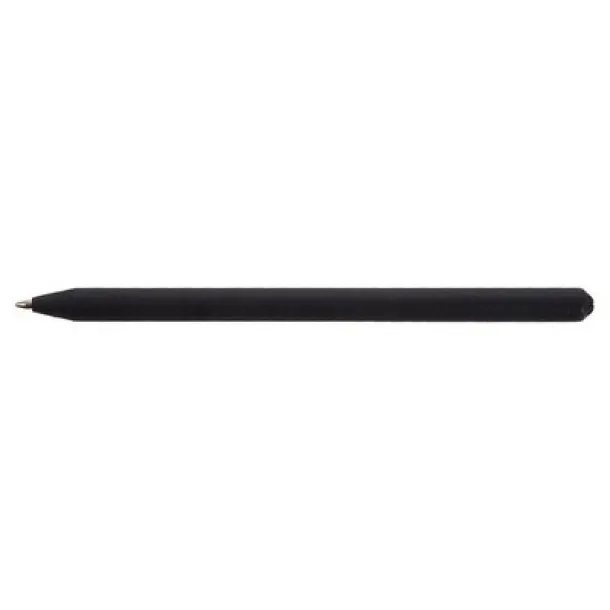  Ball pen made of rolled paper with cap black