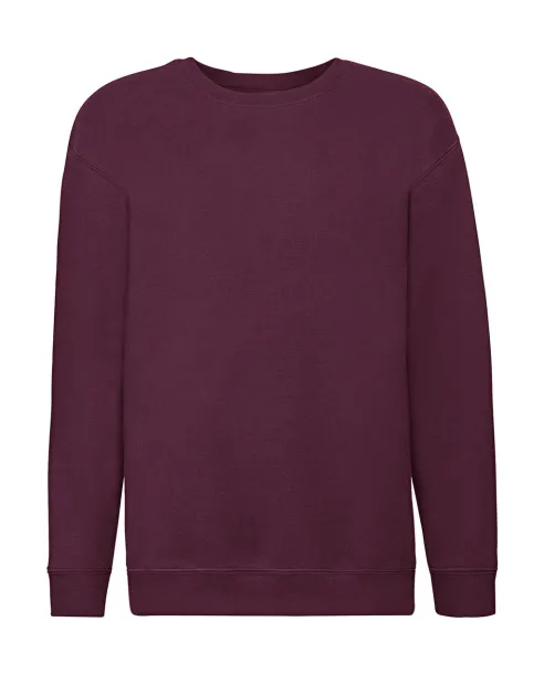  Dječji premium pulover, 280 g/m² - Fruit of the Loom burgundac