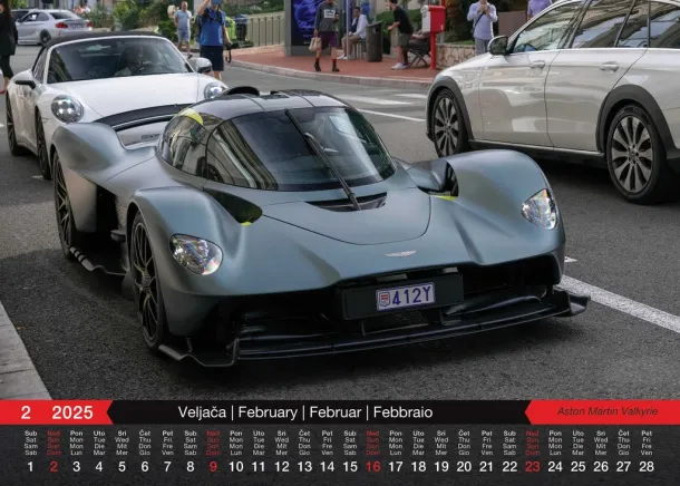  "AUTOMOBILI" color calendar Color