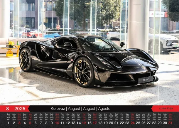  "AUTOMOBILI" color calendar Color