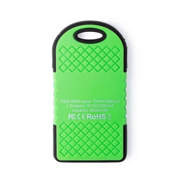  Water resistant power bank 4000 mAh, solar charger 45533C