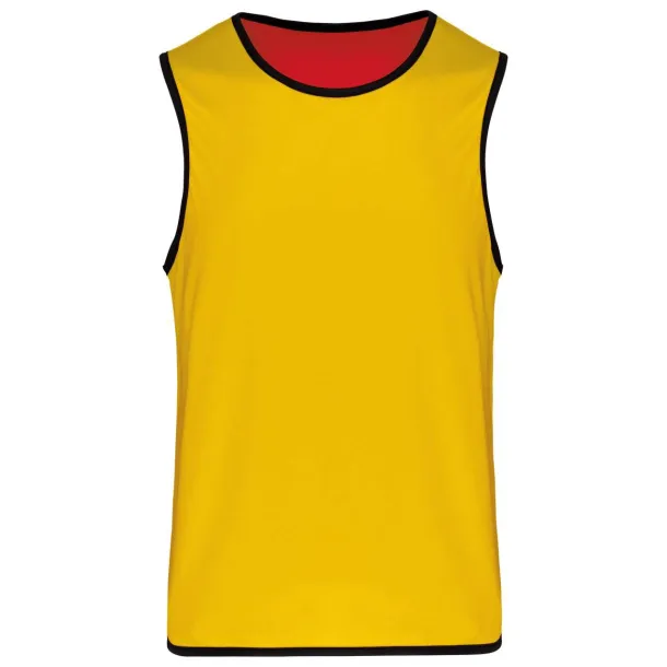  KID'S REVERSIBLE RUGBY BIB - Proact Sporty Red Sporty Yellow