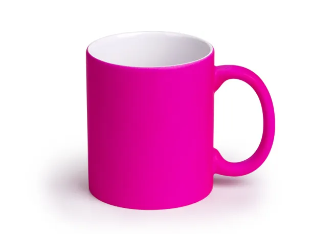 LASSI NEON Keramička šalica za sublimaciju, 325 ml - CASTELLI Neon roza