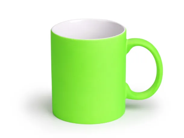 LASSI NEON Keramička šalica za sublimaciju, 325 ml - CASTELLI Neon zelena