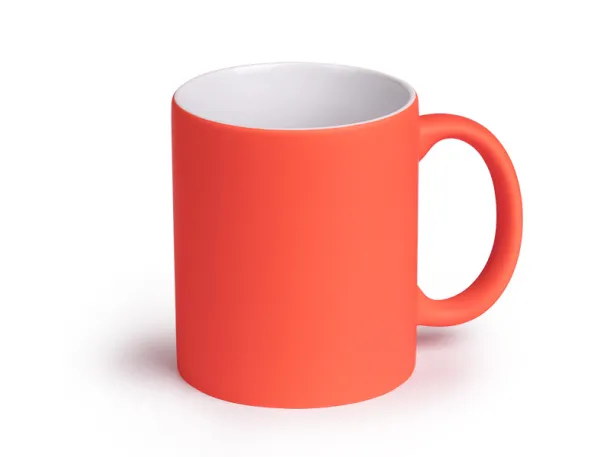 LASSI NEON ceramic sublimation mug - CASTELLI Neon orange