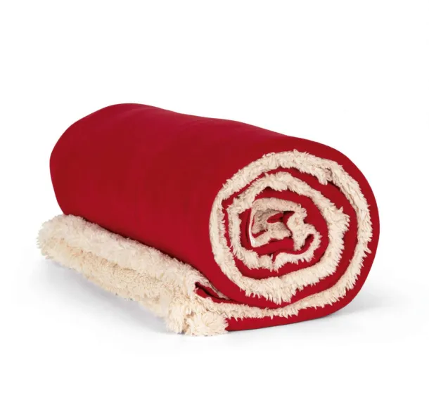  SHERPA BLANKET - K-UP Cherry Red