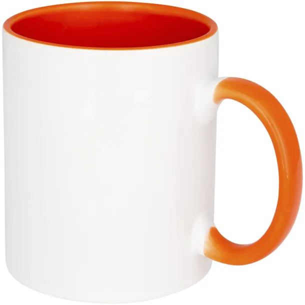 Pix 330 ml ceramic sublimation colour pop mug Orange