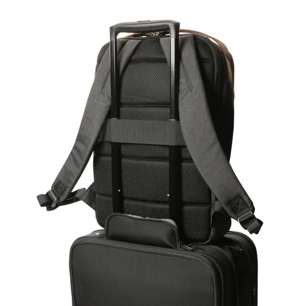  Impact AWARE™ 300D two tone deluxe 15.6" laptop backpack - XD Xclusive Black 