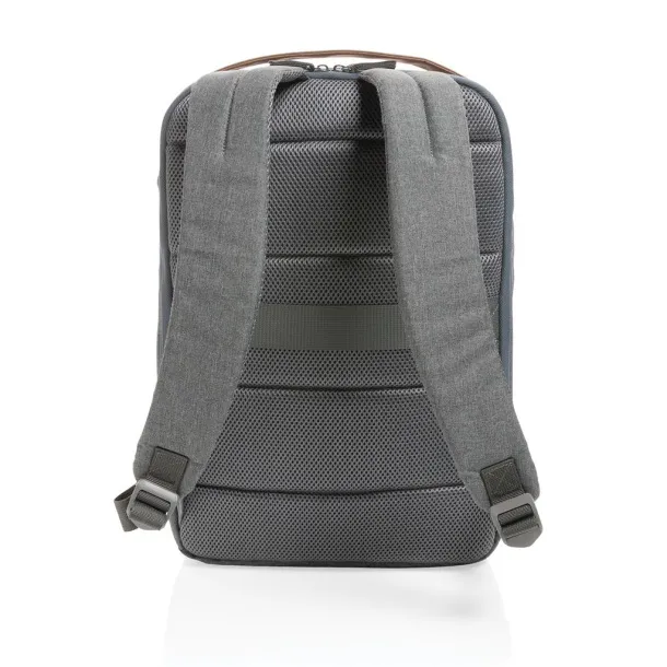  Impact AWARE™ 300D two tone deluxe 15.6" laptop backpack - XD Xclusive Grey 