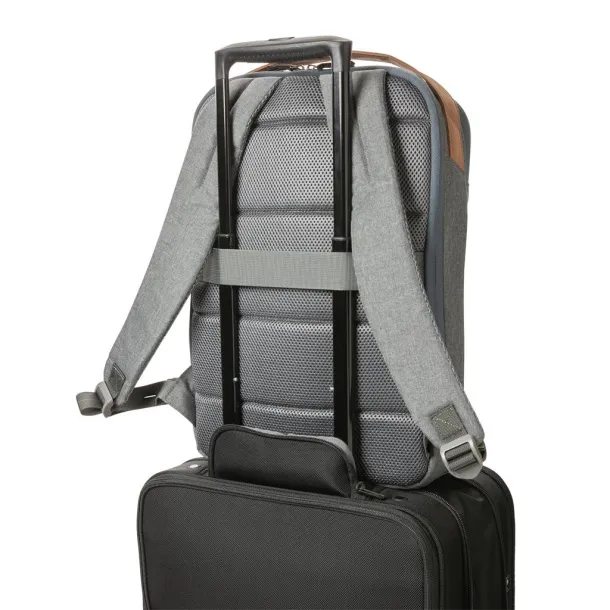  Impact AWARE™ 300D two tone deluxe 15.6" laptop backpack - XD Xclusive Grey 