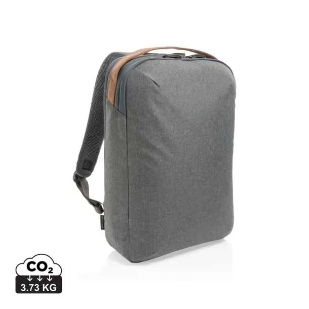  Impact AWARE™ 300D two tone deluxe 15.6" laptop backpack - XD Xclusive Grey 