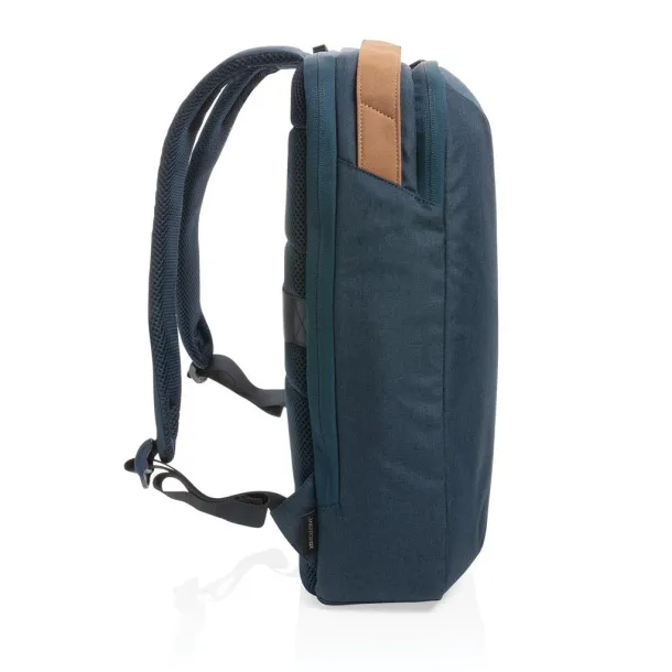  Impact AWARE™ 300D two tone deluxe 15.6" laptop backpack - XD Xclusive Navy Blue 