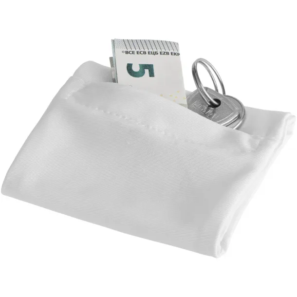 Squat wristband with zippered pocket - Bullet White